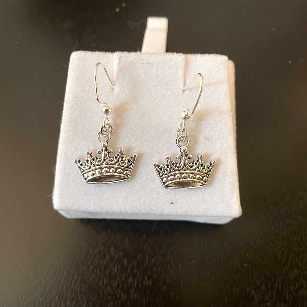 Handmade Princess Crown Earrings